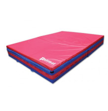 School training high jump landing pad with a spike-proof blanket