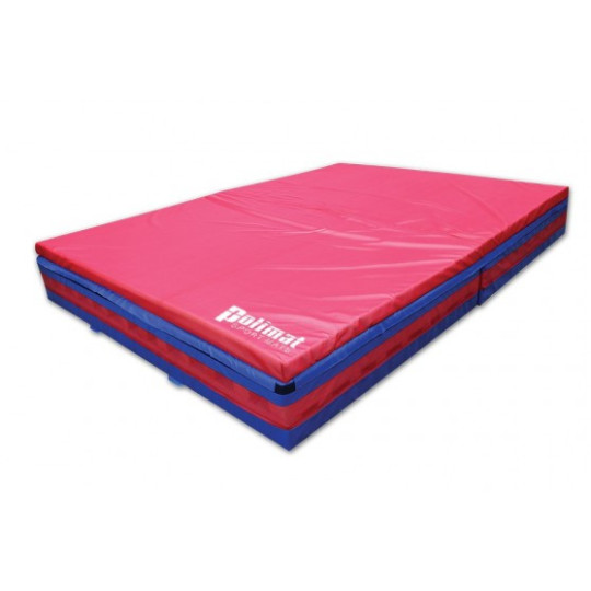 School training high jump landing pad with a spike-proof blanket