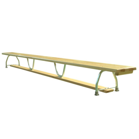 School gym bench with certificate metal legs