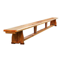 School gymnastic bench with certificate wooden legs