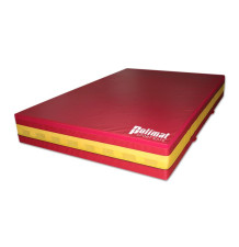 School training high jump landing pad with a spike-proof blanket