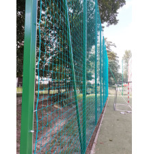 PE protective net for an external ball catcher