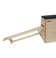 copy of School gymnastic bench with certificate wooden legs