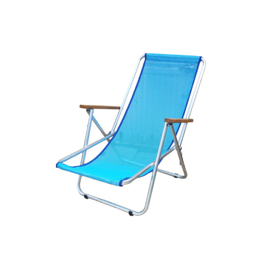 Camping bed with adjustable backrest