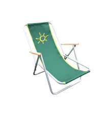 Camping bed with adjustable backrest