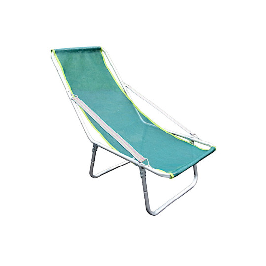 Camping bed with adjustable backrest