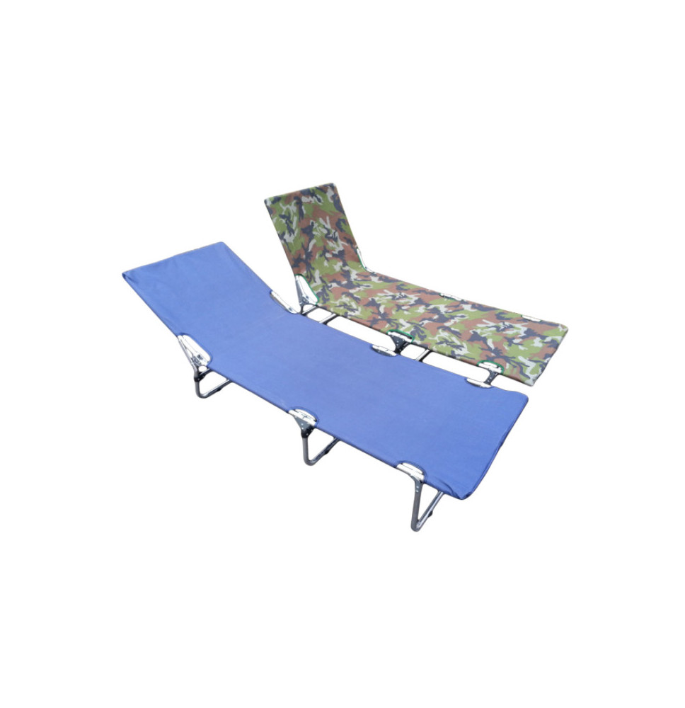 Łóżko turystyczne z regulacją oparcia