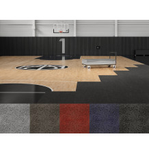 Carpet tiles to protect sports floors