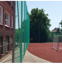 PE protective net for an external ball catcher