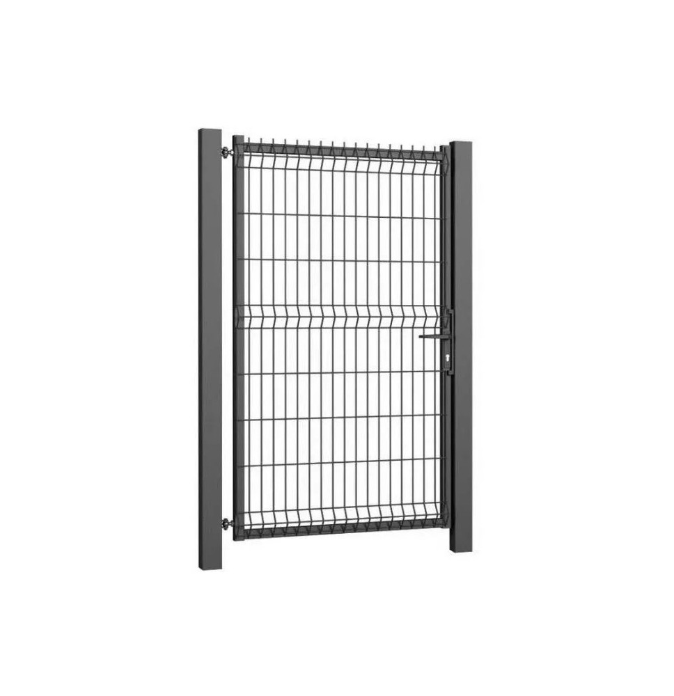 Furtka piłkochwytu profil stalowy 6x4cm wypełniona panelem 3D