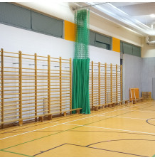 Kotara dzieląca sale gimnastyczną wymiar 18x6m podział 2/4m