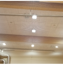 Protective net with non-flammability certificate for sports halls