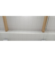 Protective net with non-flammability certificate for sports halls
