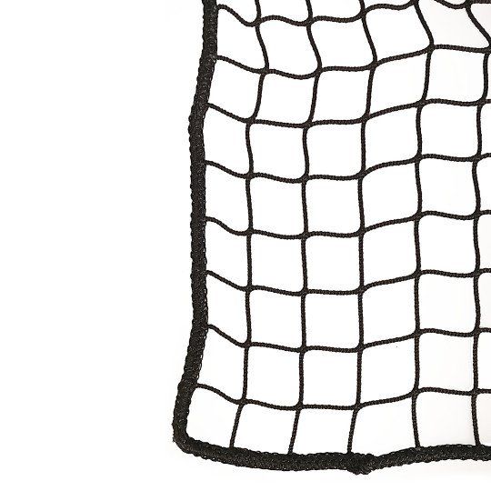 Flame retardant safety net for warehouse racks