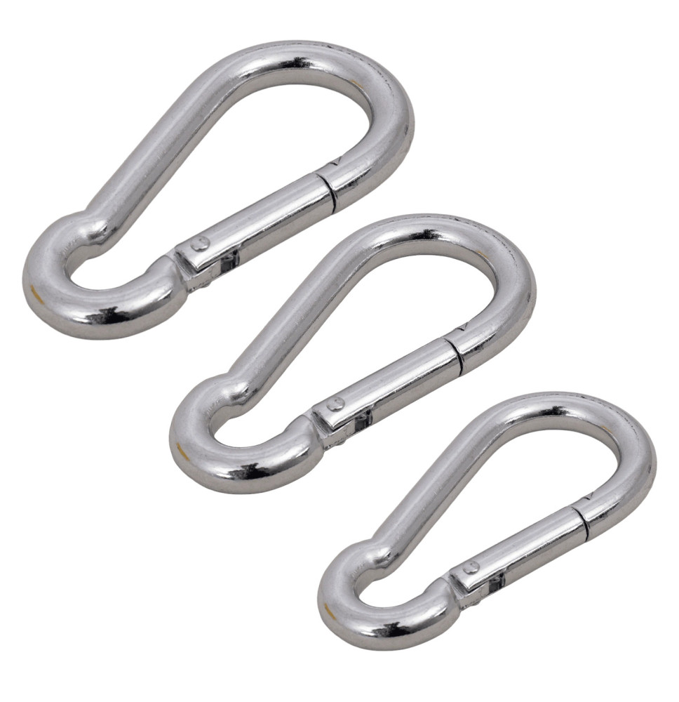 Galvanized snap hook for ball catch net
